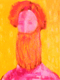 Константин Рождественский. Мужик с рыжей бородой. 1933