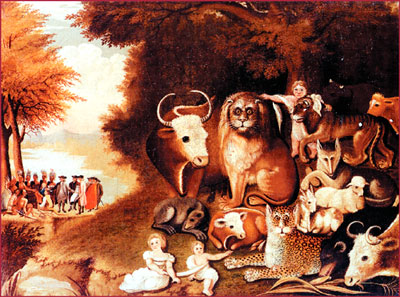 ЭДВАРД ХИКС. Мирное царство. Ок. 1833–1834. Музей искусств, Филадельфия