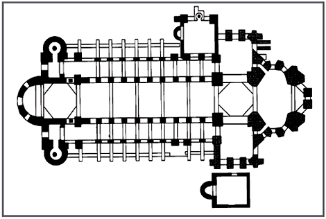 План собора в Майнце. IX–XIII вв. Германия