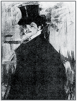 Ф. Малявин. Портрет С. Дягилева. Начало 1900-х