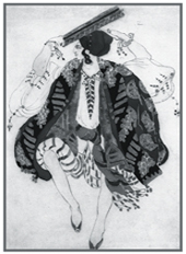 Л. Бакст. Эскиз к балету «Клеопатра». 1910